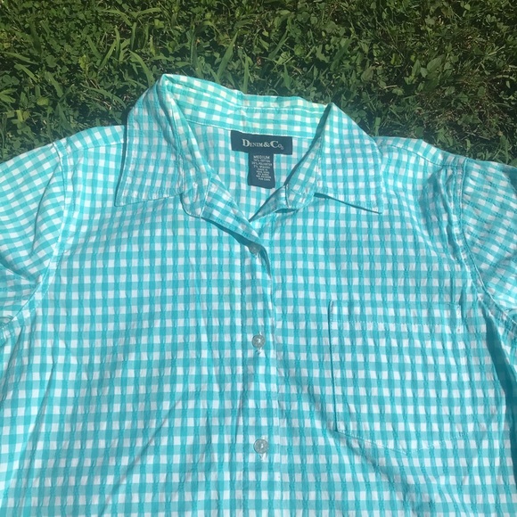 Denim&co Set of 2 Seersucker tops - Picture 2 of 5